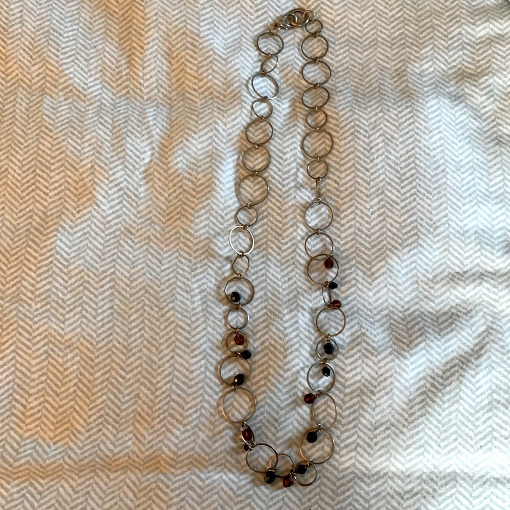 Adjustable ringlet with beads necklace